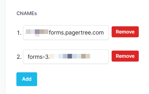 PagerTree CNAME